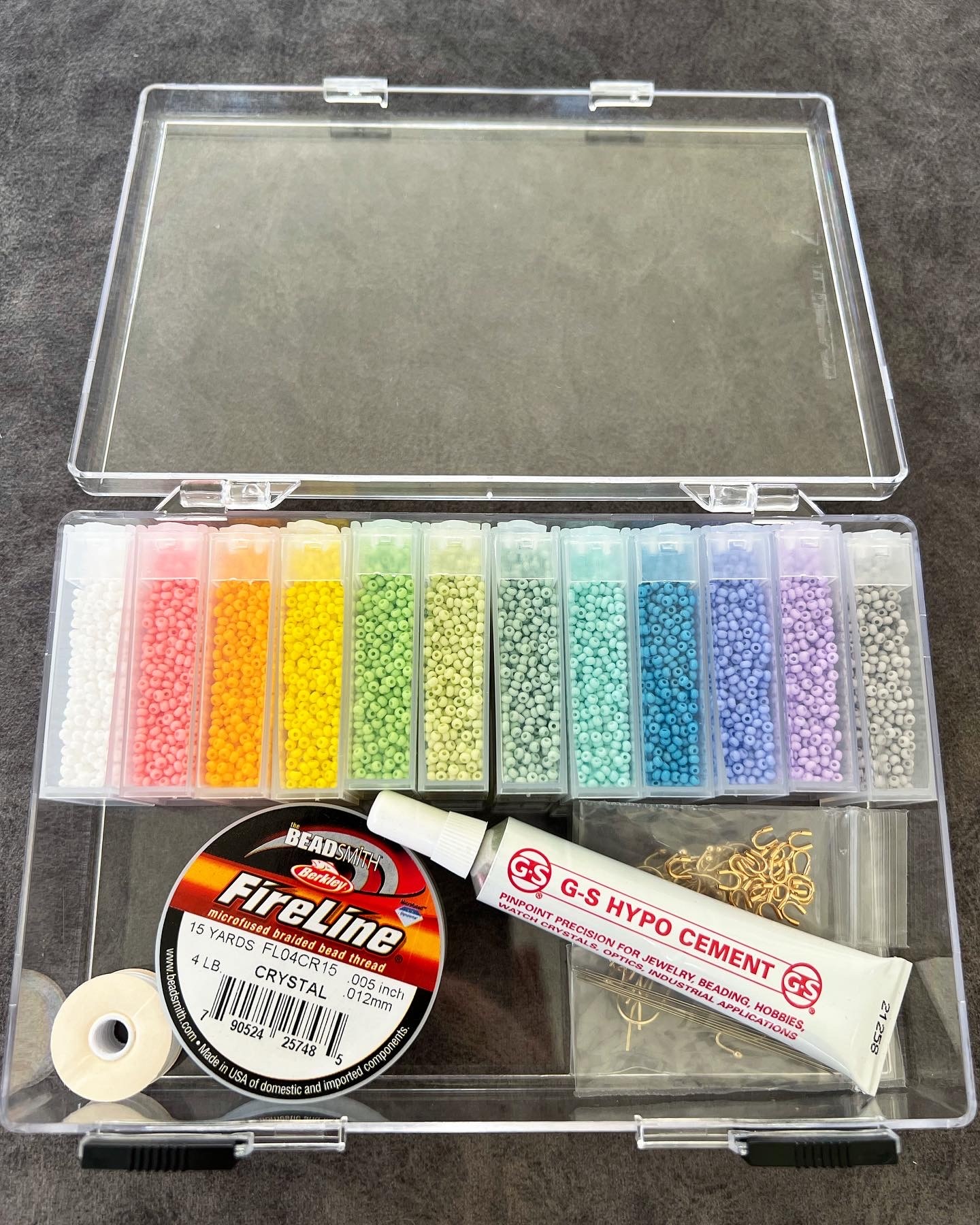 Bead Weaving Kit- Pastel Rainbow - Capital City Beads