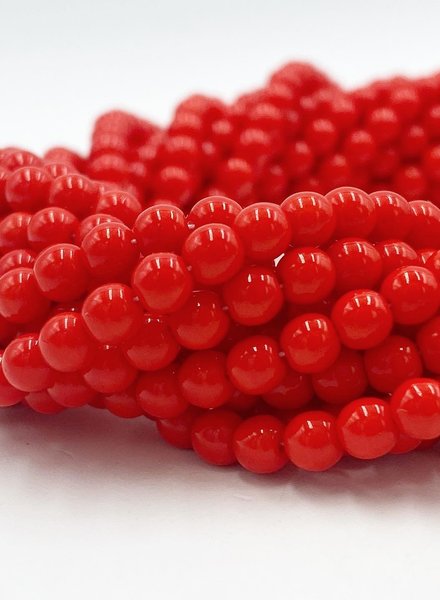 4mm Round Druk: Red