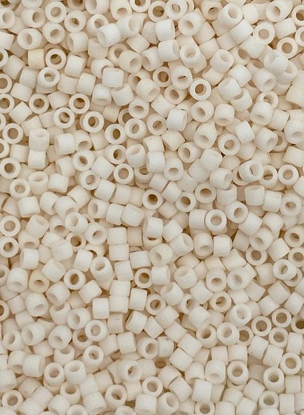 MIYUKI DB0351 Delica Beads 11/0 - Opaque Matte White, 10g/bag