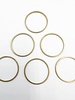 Small Circle Wire Frame- Raw BRASS-6pc.