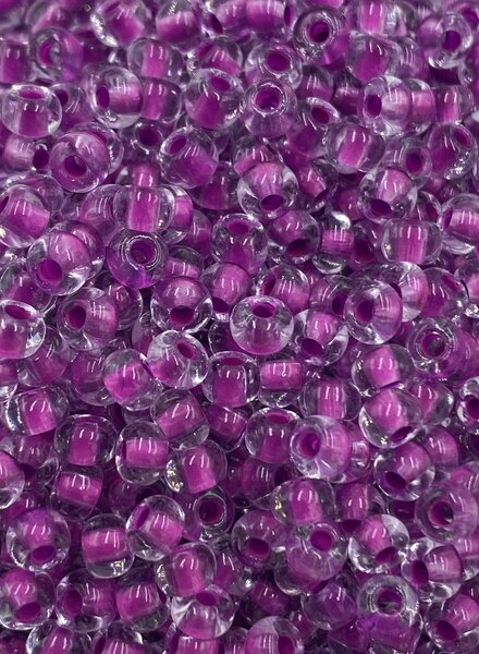 Bulk Size 6/0 BULK: SIZE 6/0 #408 Crystal Purple Neon Lined