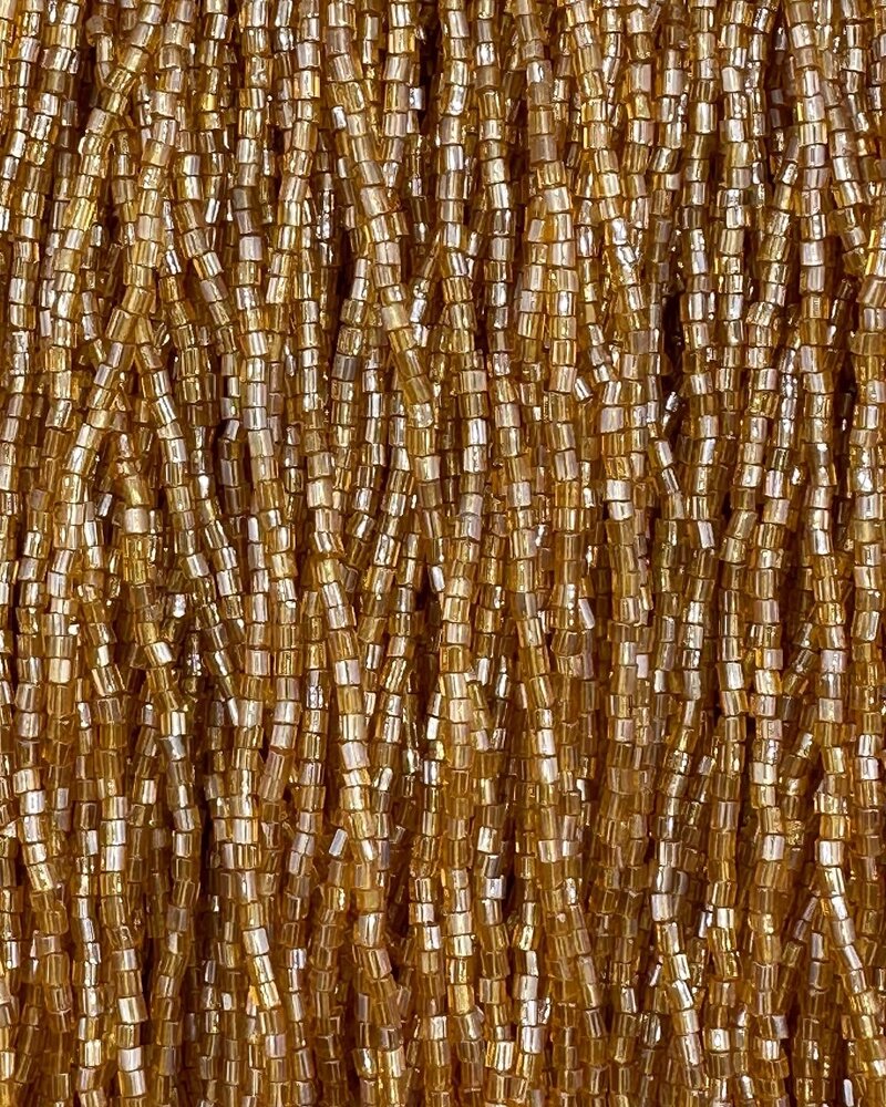 Size 11/0 2-Cut Hex Seed Beads- #680 Luster Dark Topaz