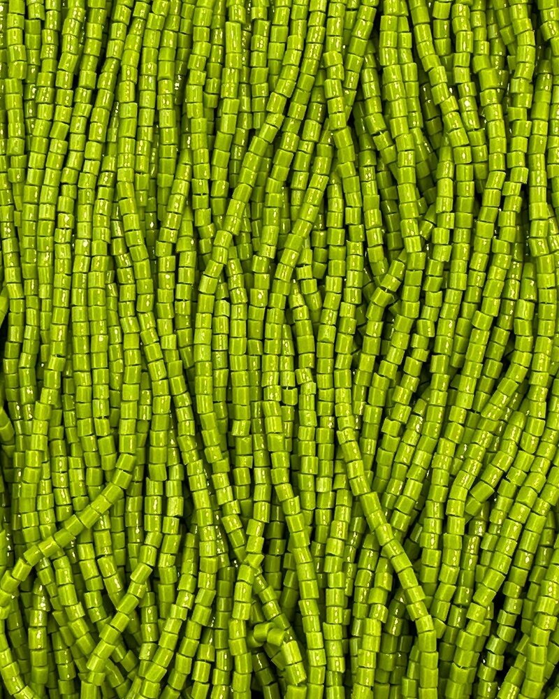 Size 11/0 2-Cut Hex Seed Beads- #841 Olive Green