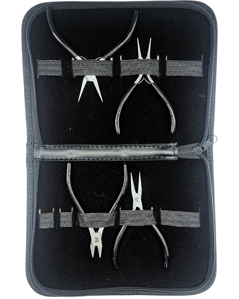 4 PIECE PLIER SET-Black