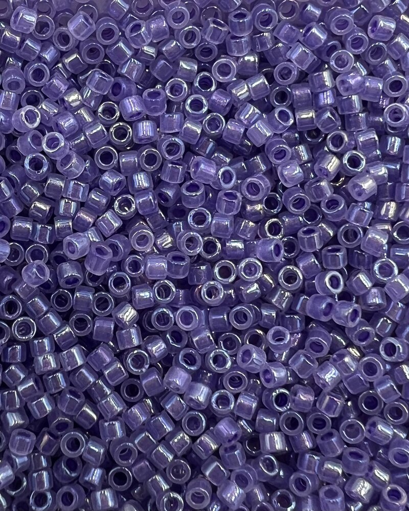 Delica Size 11/0 Delica:  Sparkle Purple Lined Opal AB (db1753)