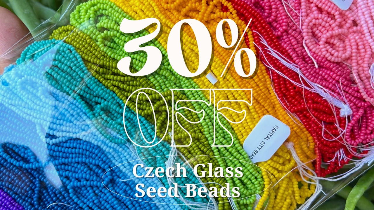 30% off Czech glass 