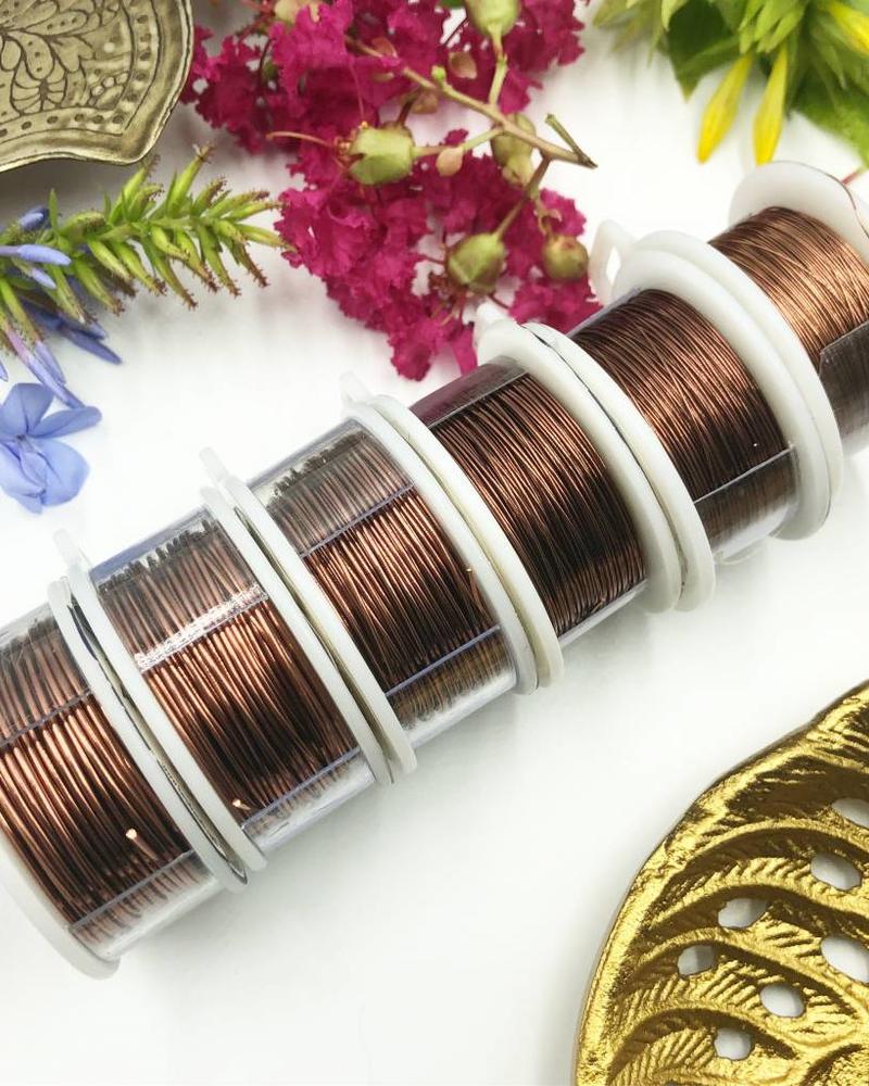 CRAFT WIRE 20GA ROUND 10YD ANTIQUE COPPER Capital City Beads