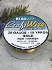 CRAFT WIRE 28GA ROUND 15YD NON TARNISH GOLD