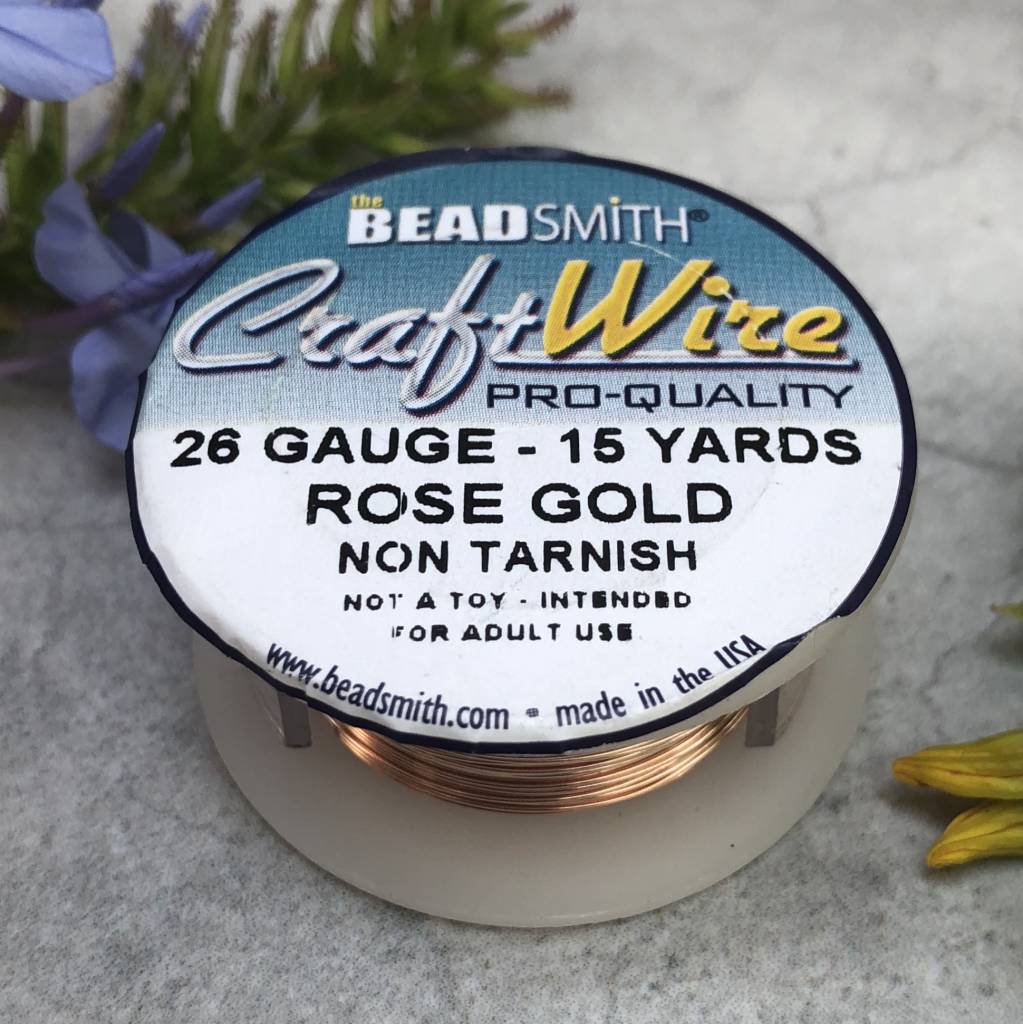 BeadSmith Craft Wire 26 Gauge GOLD PLATED