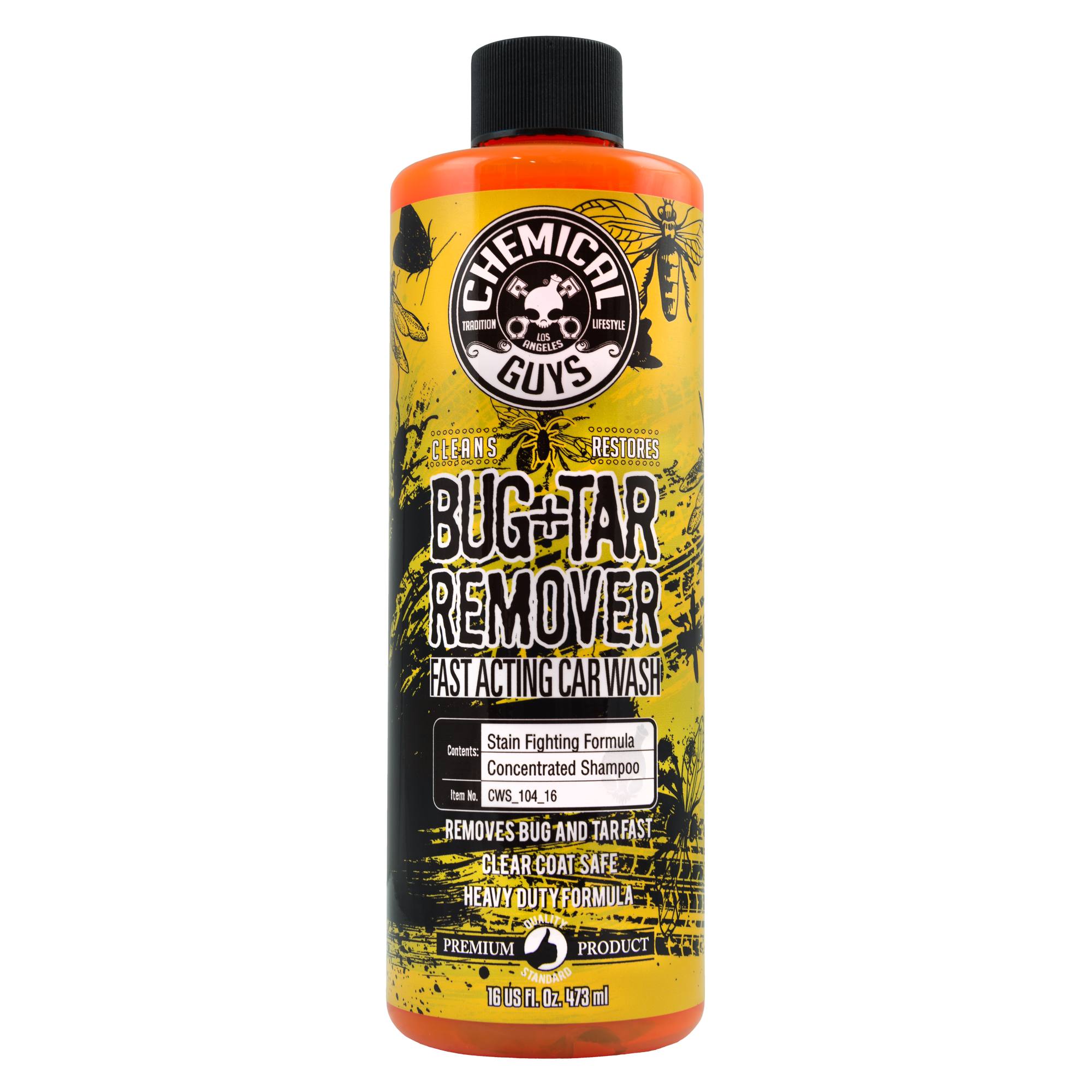 Chemical Guys Bug & Tar Heavy Duty Car Wash Shampoo (16 oz) - Detail