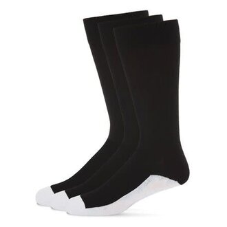 MeMoi MeMoi Mens Cotton Blend White Sole Socks - 3 Pack - MM-452 -