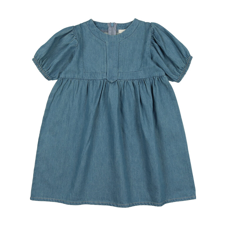 Lil Legs Lil Legs Denim Tencil Panel Dress - Short Sleeve - SS24 -