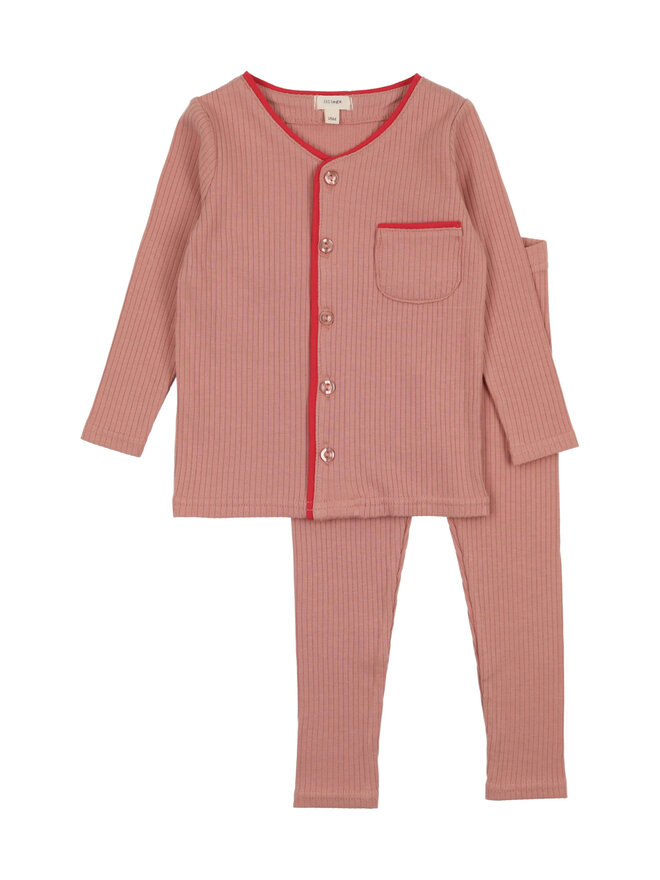Lil Legs Wide Ribbed Footie - Sand