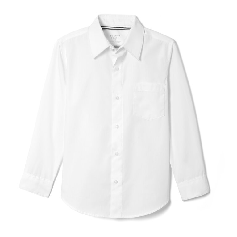 French Toast French Toast Boys Pinpoint Dress Shirt - White -