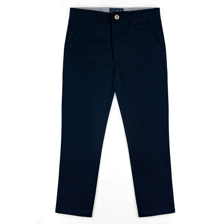All Navy All Navy Boys Poly/Cotton Pants - Toddler Sizes - Slim Fit -