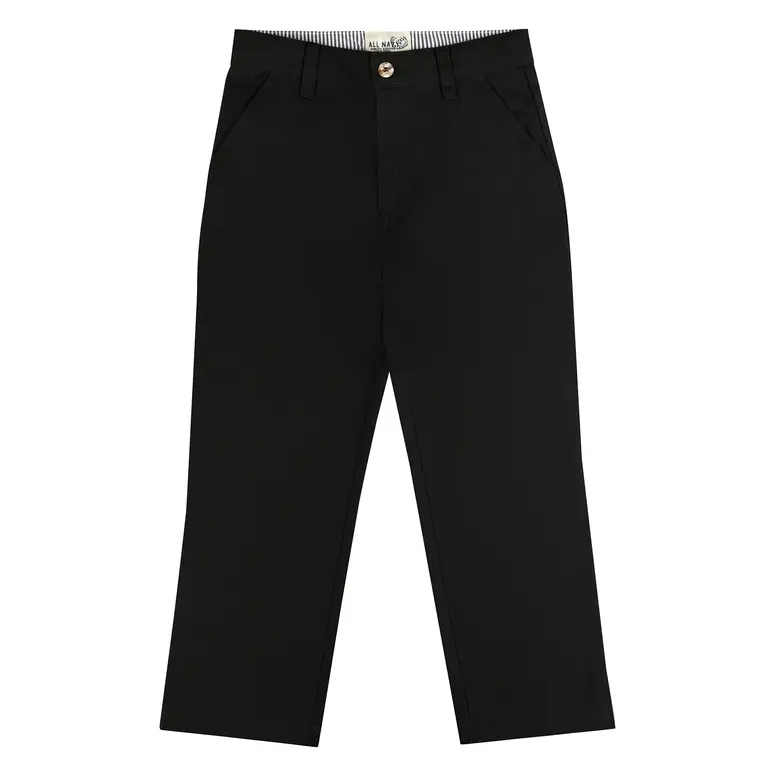 All Navy All Navy Boys Poly/Cotton Pants - Toddler Sizes - Regular Fit -