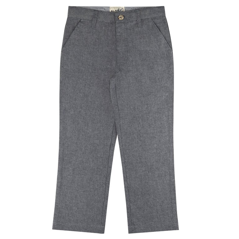 All Navy All Navy Boys Cotton Pants - Regular Fit -