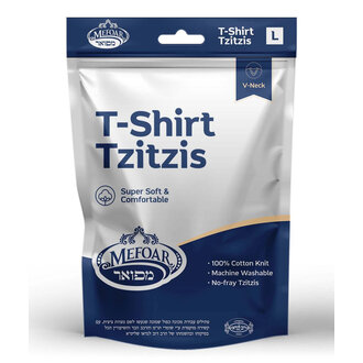 Mefoar Mefoar Undershirt Tzitzis Meyuchad - V-Neck - Mefoar Mefoar Undershirt Tzitzis Meyuchad - V-Neck -