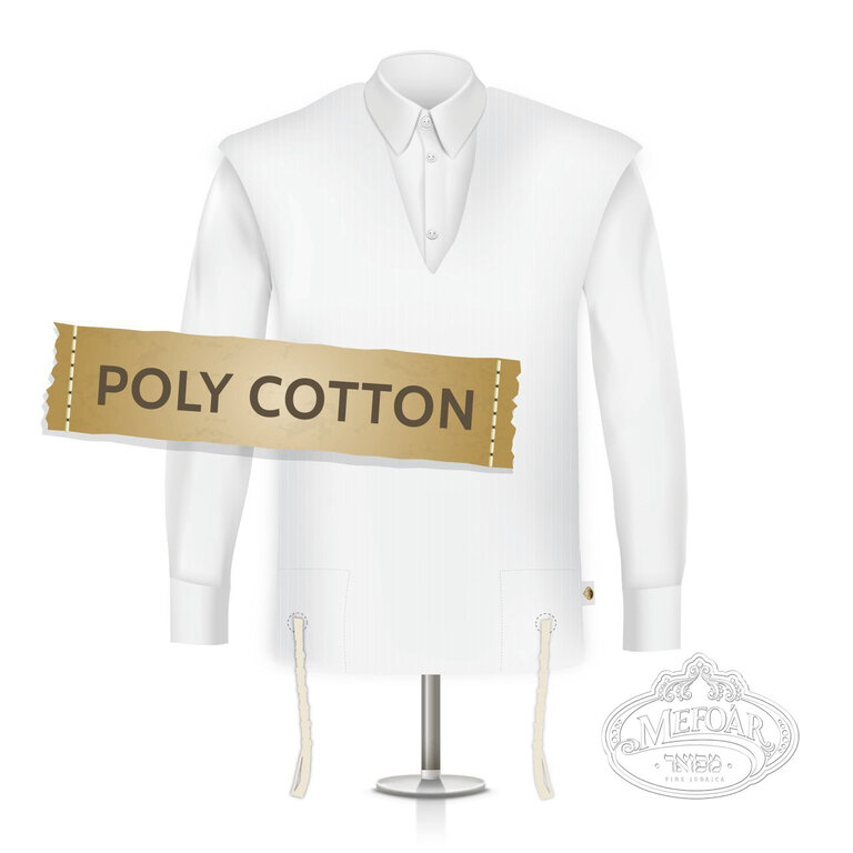 Mefoar Mefoar Poly/Cotton Tzitzis - Avodas Yad - 2 Holes -