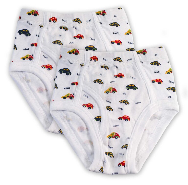Keychain Keychain Boys Briefs - Cars & Words Design - 2 Pack -