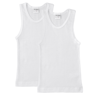 Keychain Keychain Boys White Undershirts - 2 Pack -