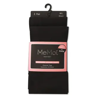 MeMoi MeMoi Microfiber Opaque Tights - 2 Pack - MO-646 -