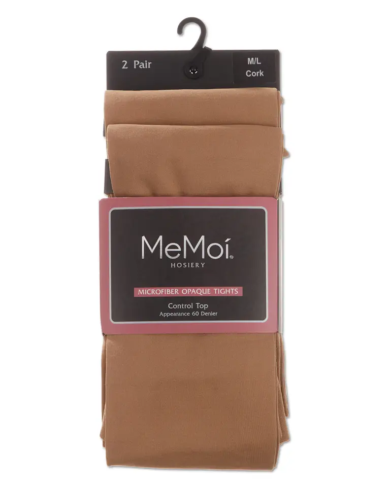 MeMoi MeMoi Microfiber Opaque Tights - 2 Pack - MO-646 -