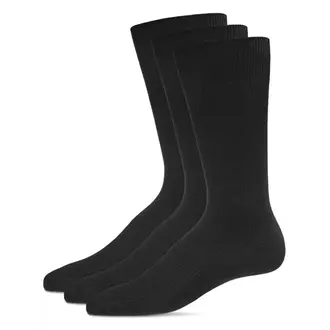 MeMoi MeMoi Mens Pin Rib Crew Socks - 3 Pack - MM-453 -