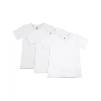 MeMoi MeMoi Boys V-Neck Short Sleeve Undershirts - 3 Pack - MKU1200 -