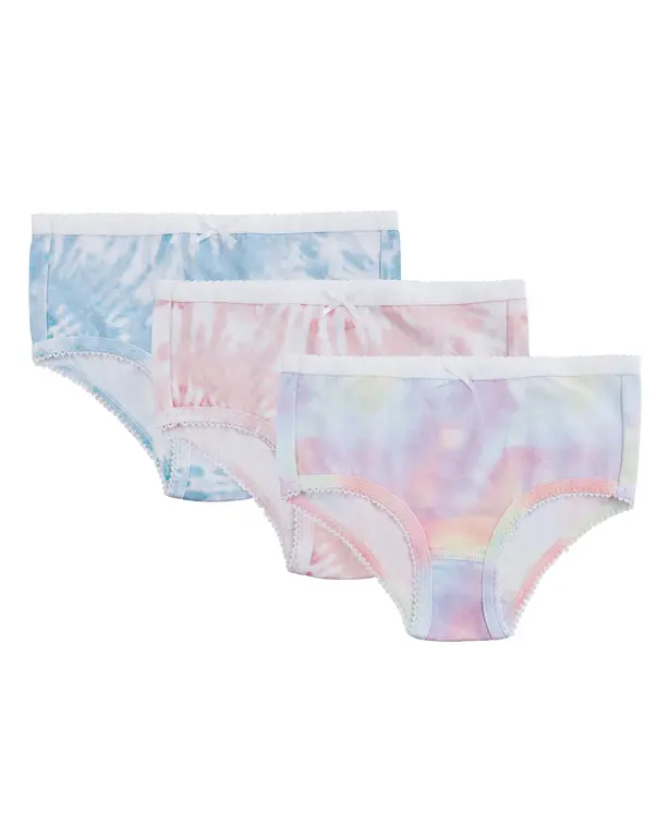 MeMoi MeMoi Girls Panties - Assorted Tie Dye Design - MKU1004 - 3 Pack -