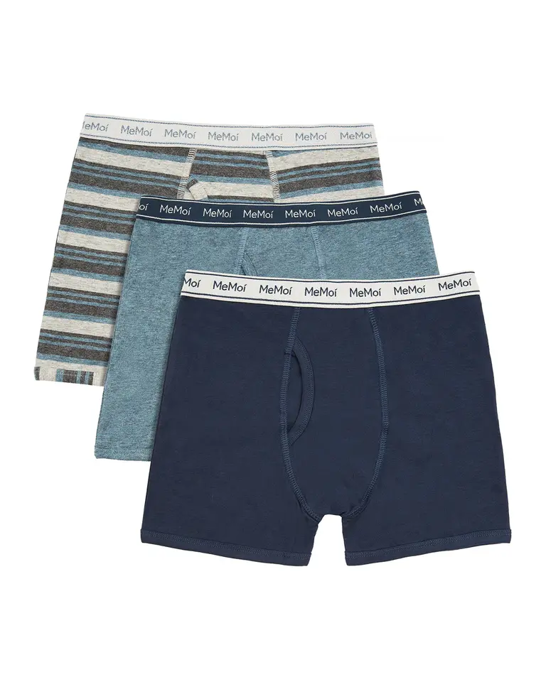 MeMoi MeMoi Boys Knit Boxer Briefs - MKU1015 - 3 Pack -