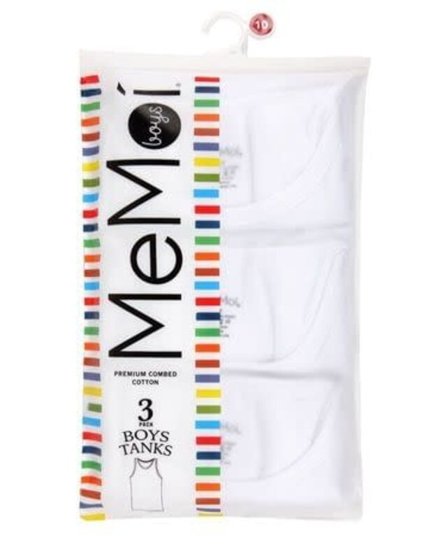 MeMoi MeMoi Boys Sleeveless Undershirts - 3 Pack