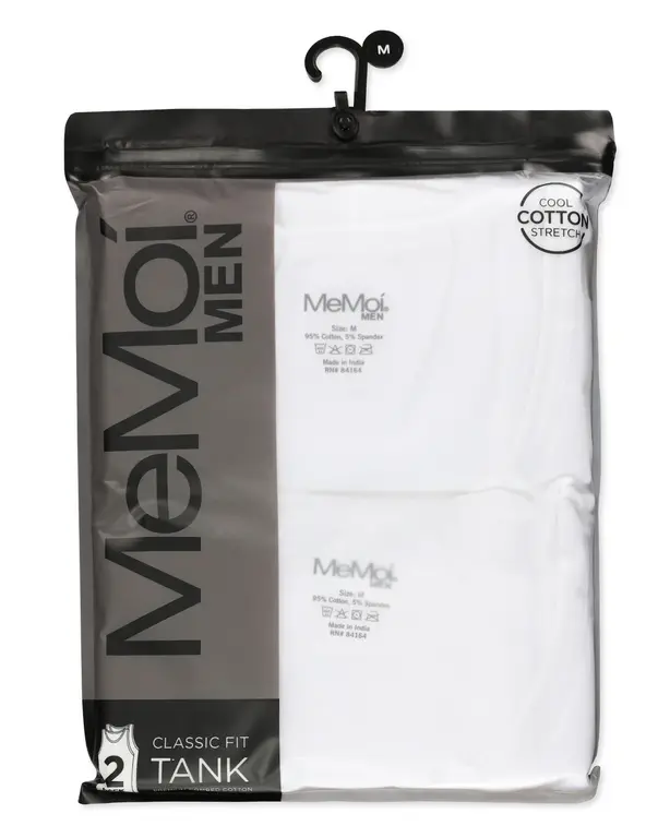 MeMoi MeMoi Mens Sleeveless Undershirt - MU-8000 -