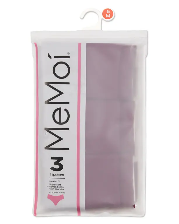 MeMoi MeMoi Ladies Hipsters - 3 Pack - MU-1014 -