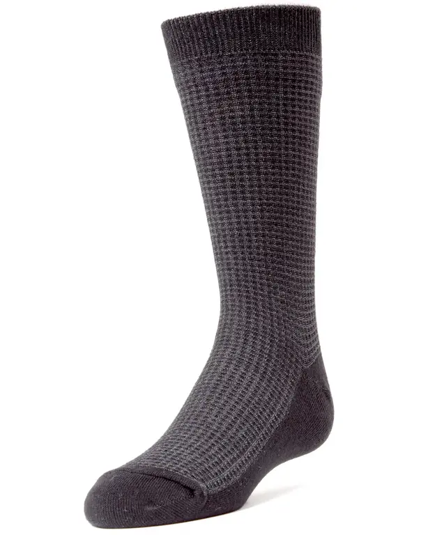 MeMoi MeMoi Boys Diamond Texture Dress Socks - MK-141 -