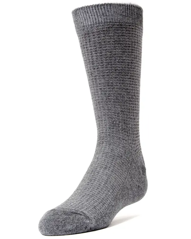 MeMoi MeMoi Boys Diamond Texture Dress Socks - MK-141 -
