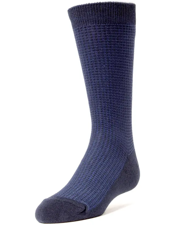 MeMoi MeMoi Boys Diamond Texture Dress Socks - MK-141 -