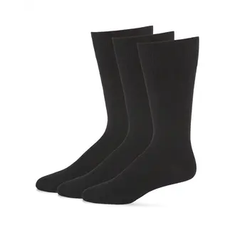 MeMoi MeMoi Mens Bamboo Rayon Ribbed Socks - 3 Pack - MM-460 -