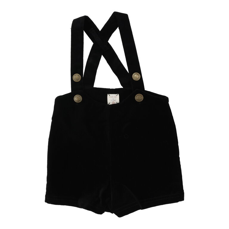 Analogie Analogie Velvet Suspender Shorts -