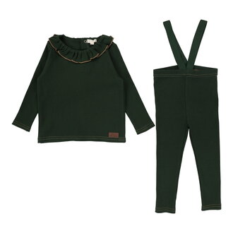 Lil Legs Lil Legs Ruffle Collar Ribbed Set - FW24 -