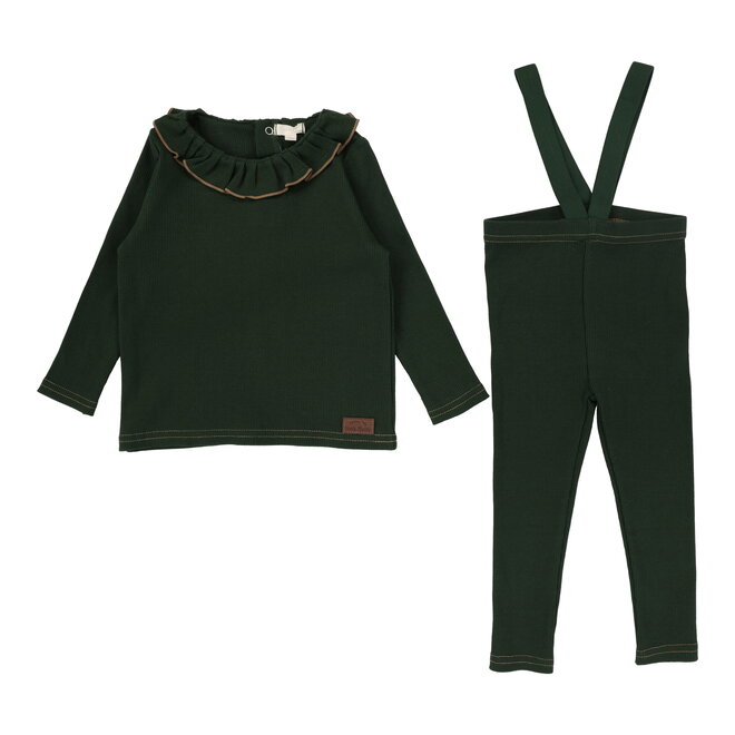 Lil Legs Girls Ribbed Set - Berry main image 1