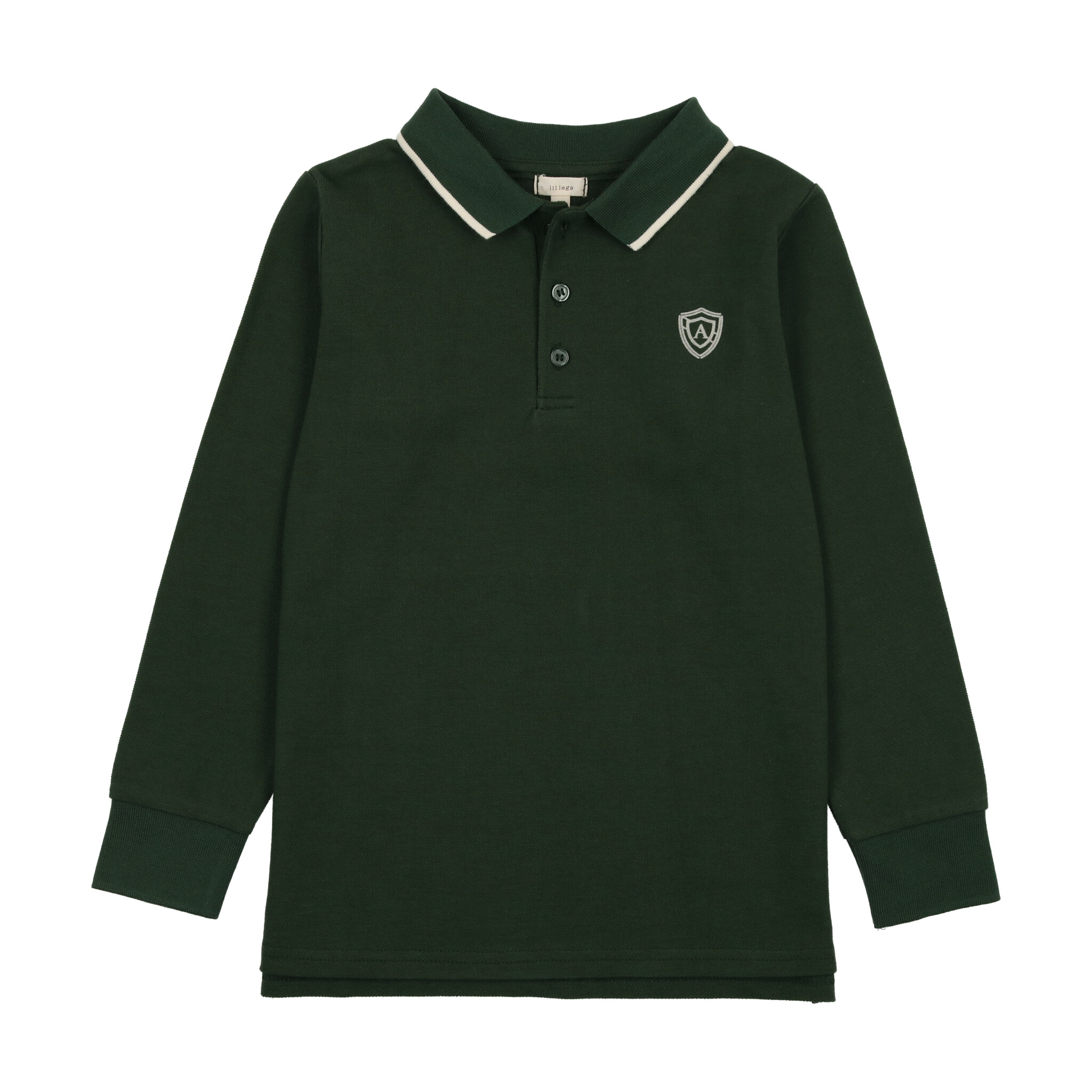 Lil Legs Boys Polo Sweatshirt - Taupe main image 0