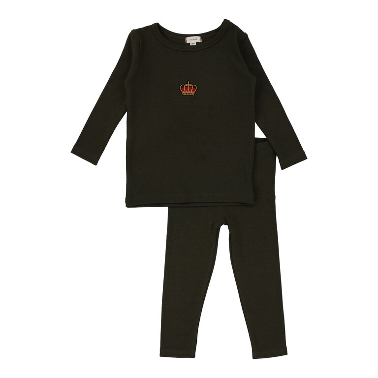 Lil Legs Lil Legs Crown Lounge Set - FW24 -
