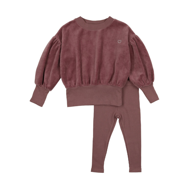Analogie Analogie Girls Velour Set - FW24 -