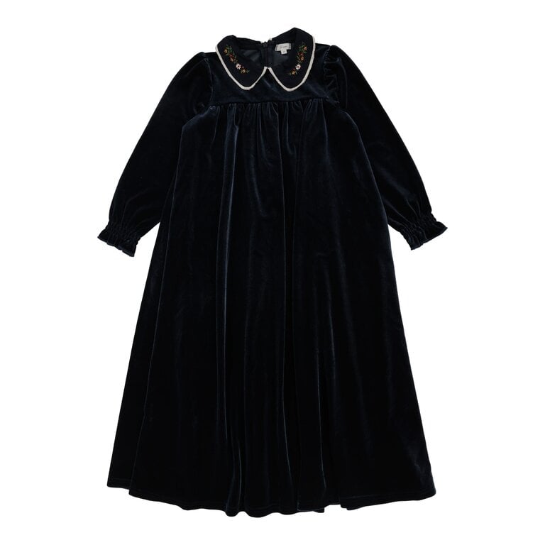 Analogie Lil Legs Velour Collar Maxi - FW24 -