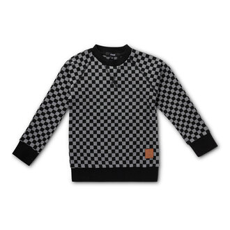 Jolie Enfants Jolie Enfants Washed Checked Sweatshirt - FB3129 - FW24 - Jolie Enfants Jolie Enfants Washed Checked Sweatshirt - FB3129 - FW24 -