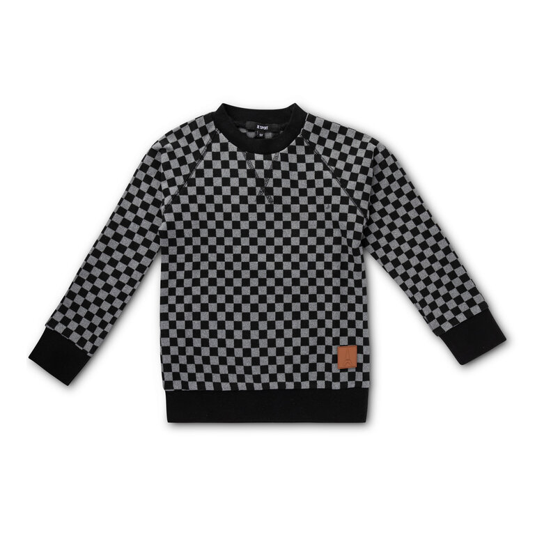 Jolie Enfants Jolie Enfants Washed Checked Sweatshirt - FB3129 - FW24 -