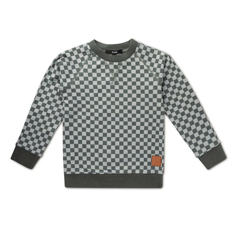 Jolie Enfants Jolie Enfants Washed Checked Sweatshirt - FB3129 - FW24 -