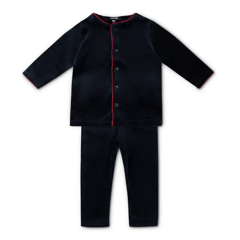 Jolie Enfants Jolie Enfants Scalloped Trim Boys 2-Piece Set - FC1825 - FW24 -