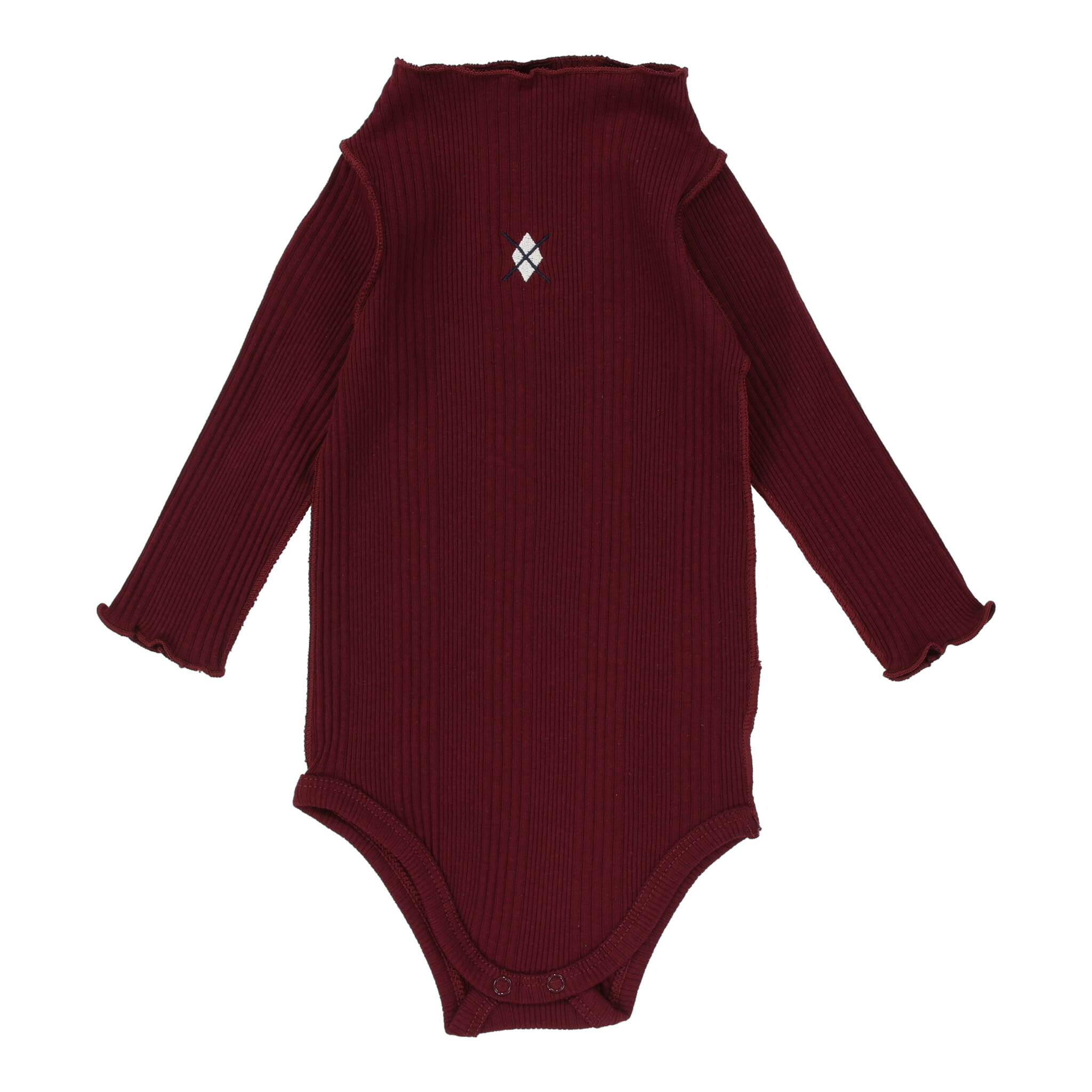 Lil Legs Lil Legs Ribbed Funnel Neck Onesie FW24